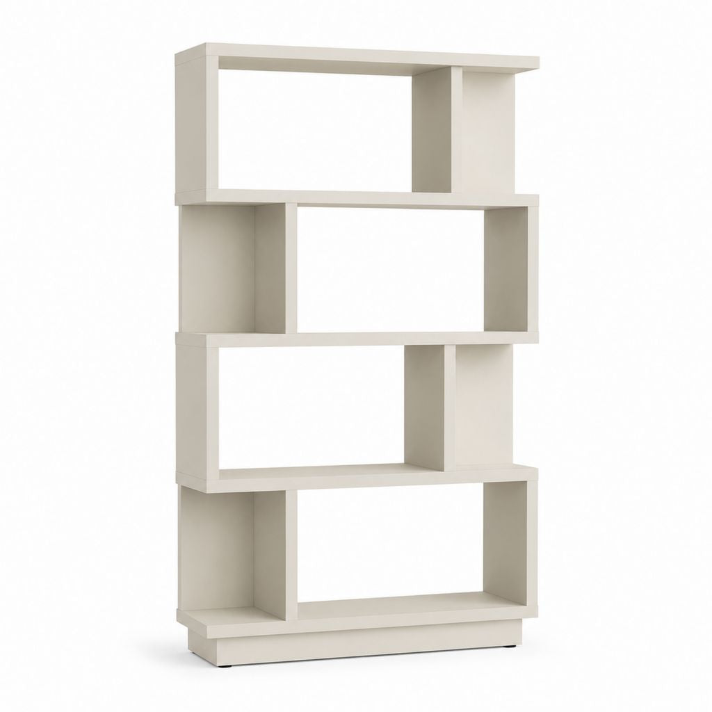 Libreria a giorno bianco in pannello truciolare nobilitato 80 x 30 x 180 cm