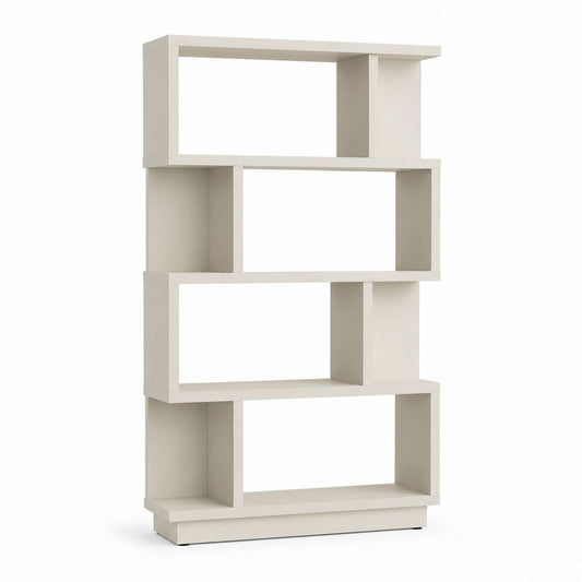 Libreria a giorno bianco in pannello truciolare nobilitato 80 x 30 x 180 cm